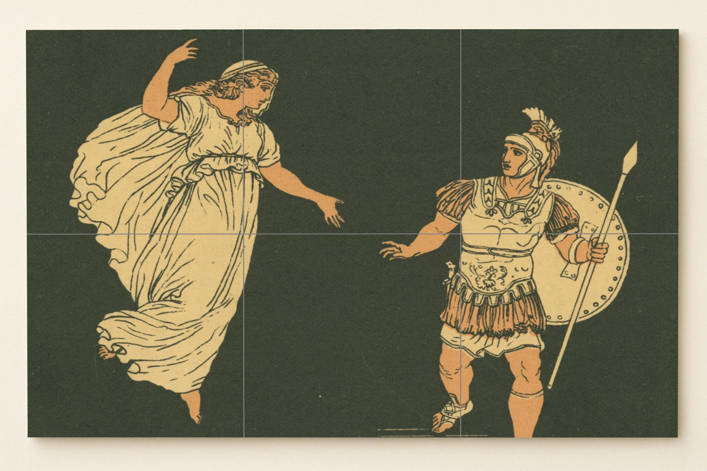 Ceramic Tile Mural: Trojan War — Legends & Epic Art