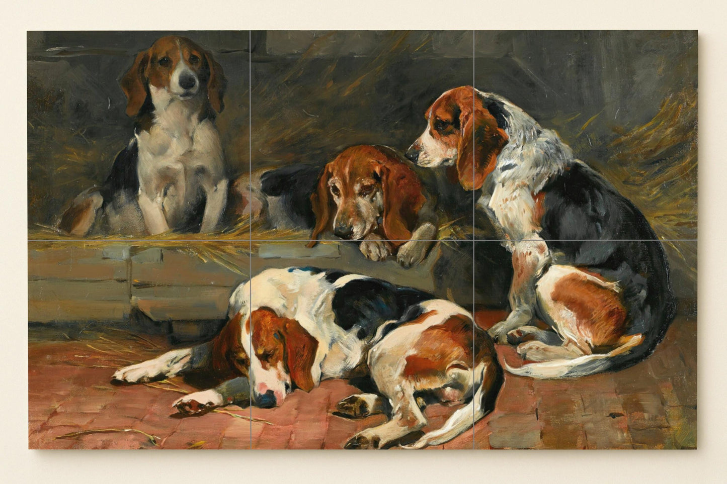 Ceramic Tile Mural: Dog — Fauna Tile Art