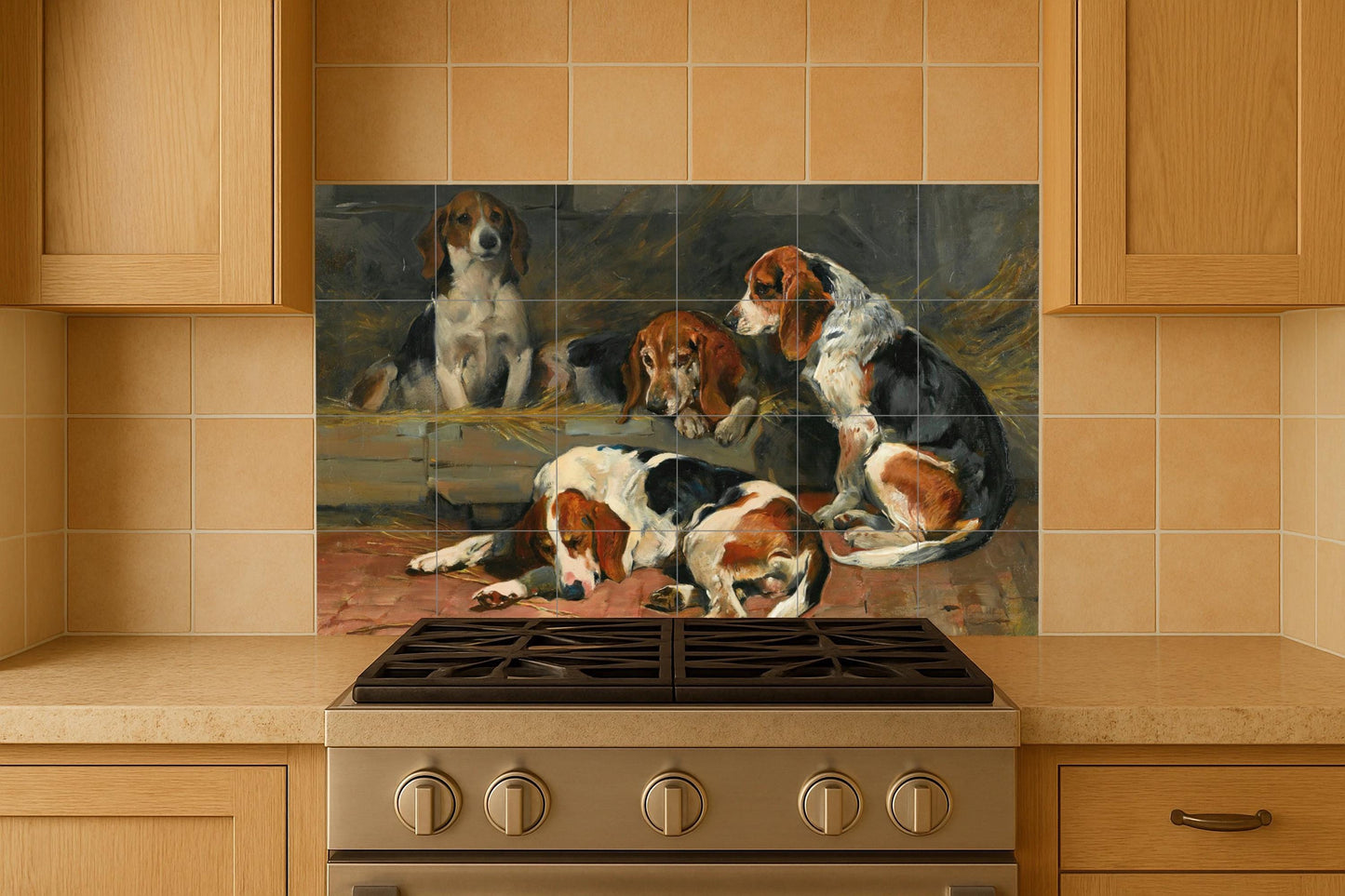 Ceramic Tile Mural: Dog — Fauna Tile Art