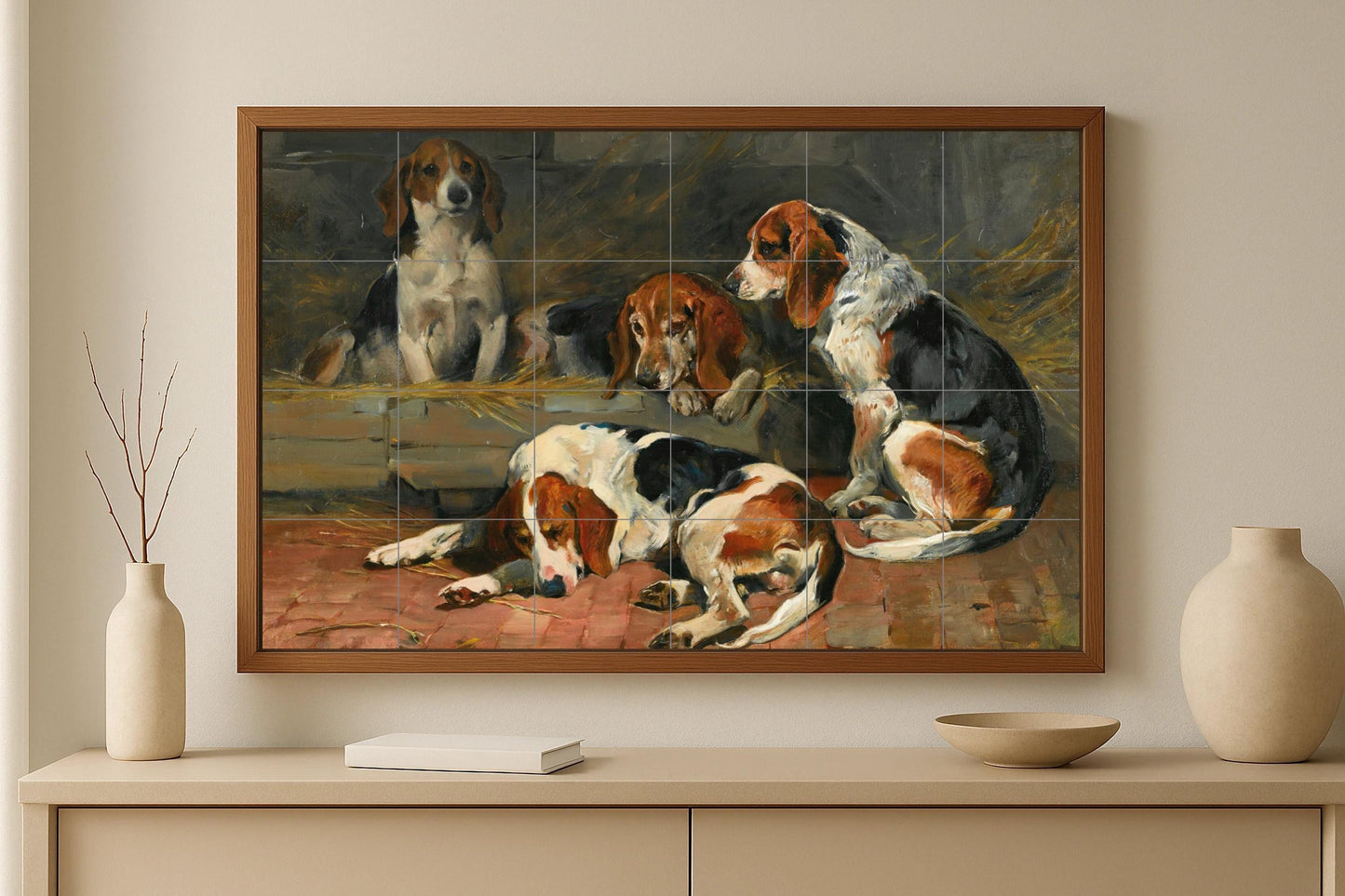 Ceramic Tile Mural: Dog — Fauna Tile Art
