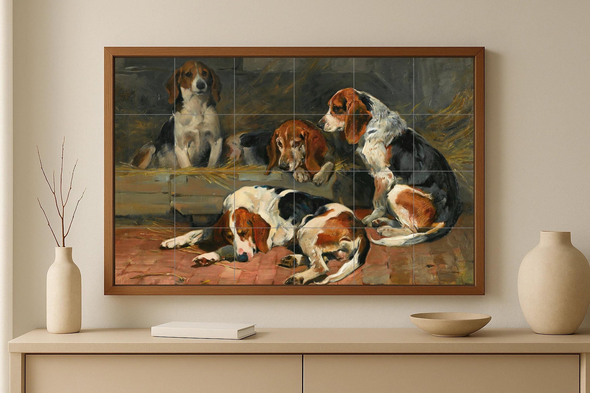 Ceramic Tile Mural: Dog — Fauna Tile Art