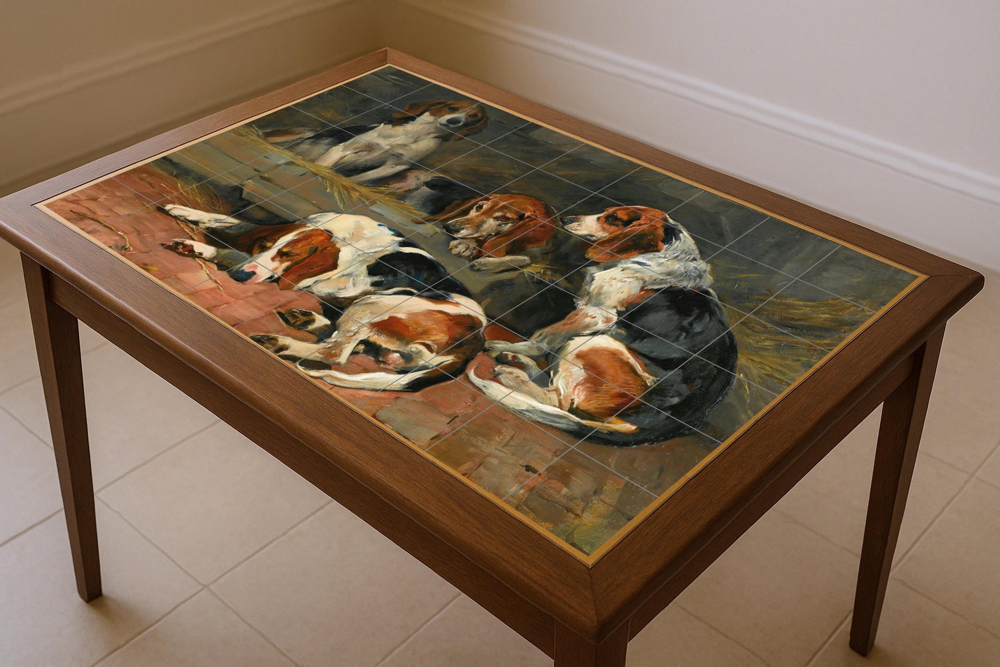 Ceramic Tile Mural: Dog — Fauna Tile Art