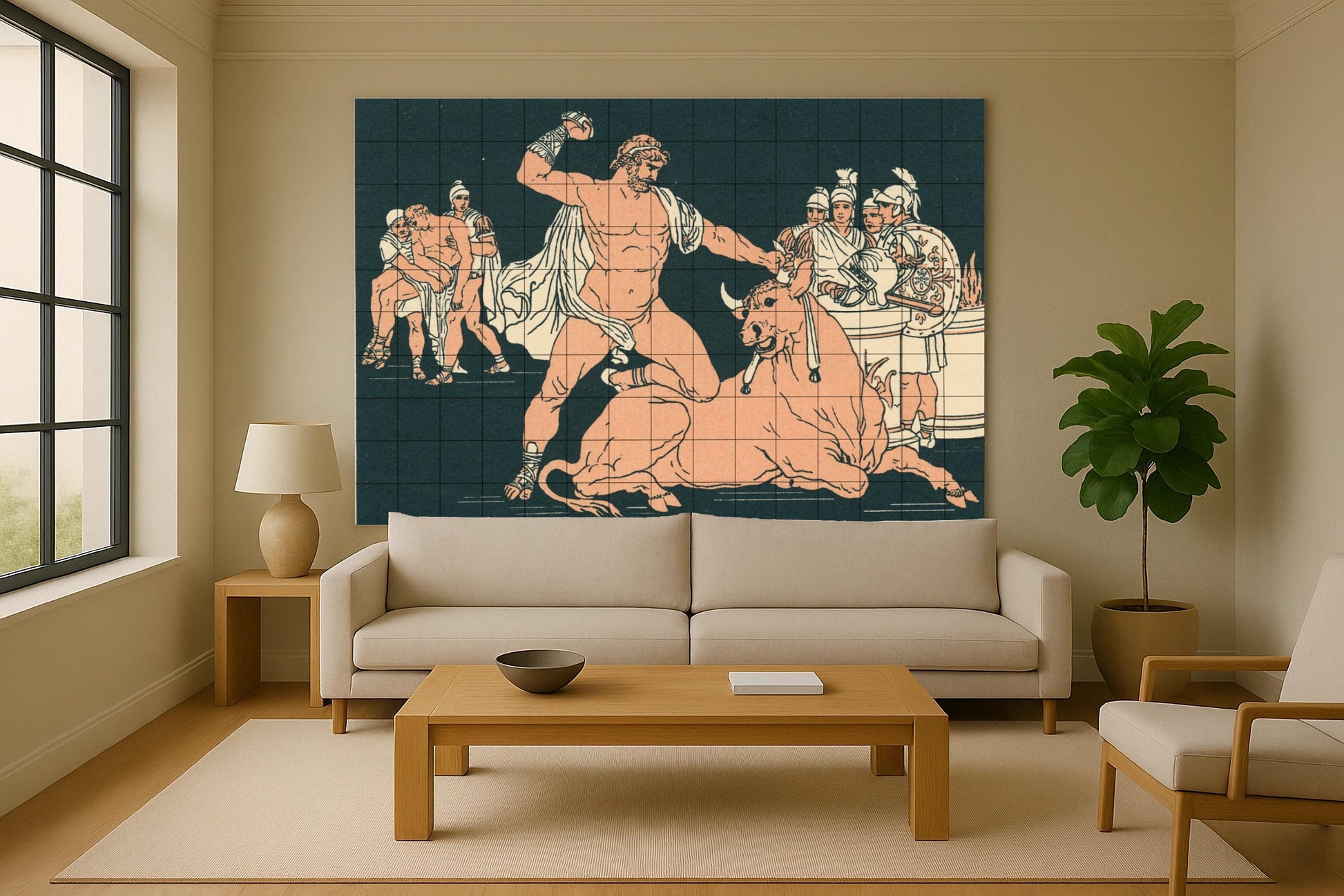 Mitos griegos · Murale Ceramico — Arte Mitologica da Parete