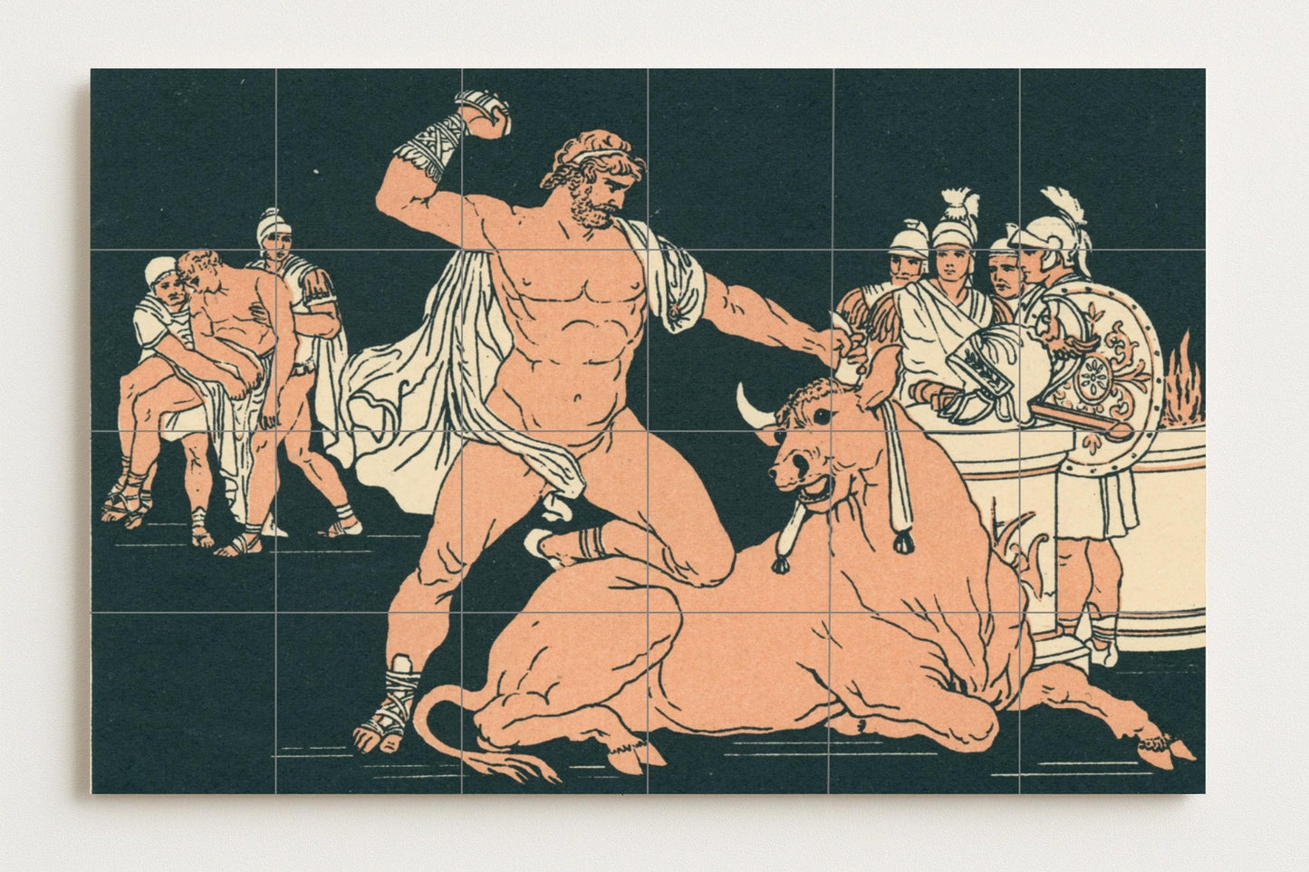 Mitos griegos · Murale Ceramico — Arte Mitologica da Parete