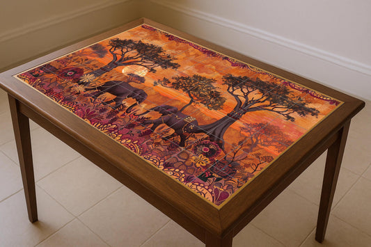 Elefantes — Nature Wall Art · Tile Wall Art