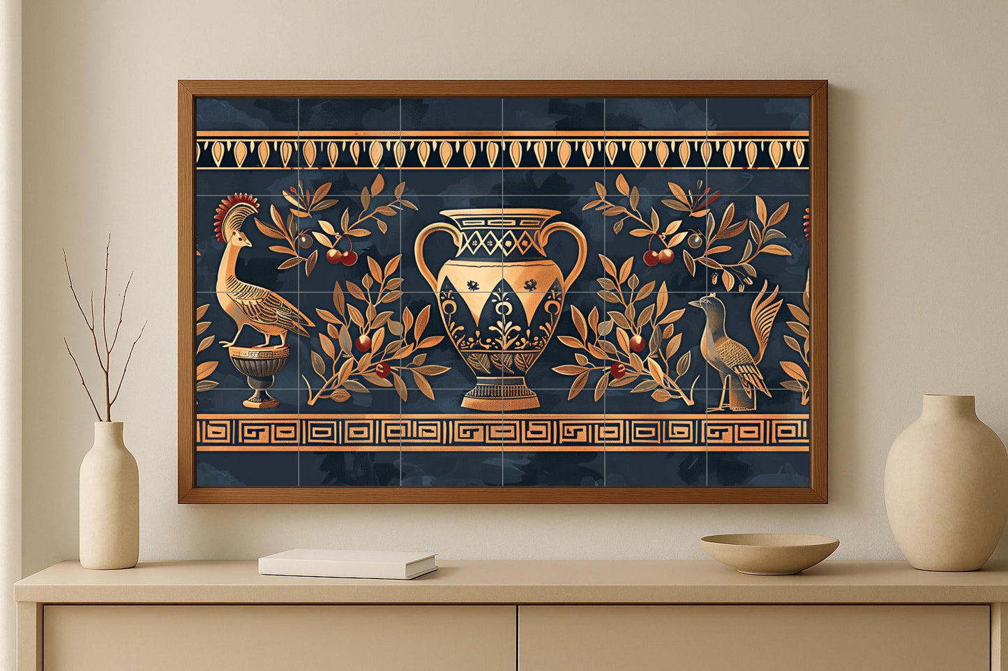Pompeya — Kitchen & Country Scene · Ceramic Tile Mural