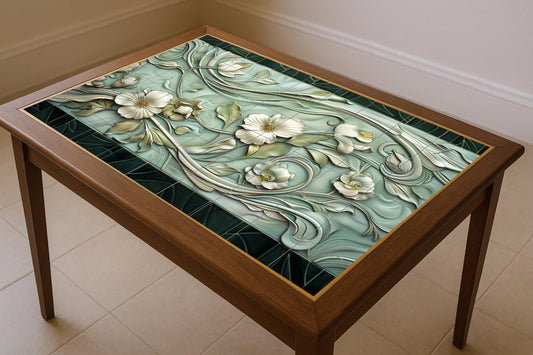 Mural Art Nouveau — Florales franceses