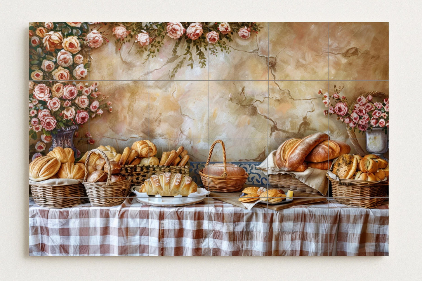Avec desayuno Provençal — Décor Jardin et Nature, Art Mural en Céramique