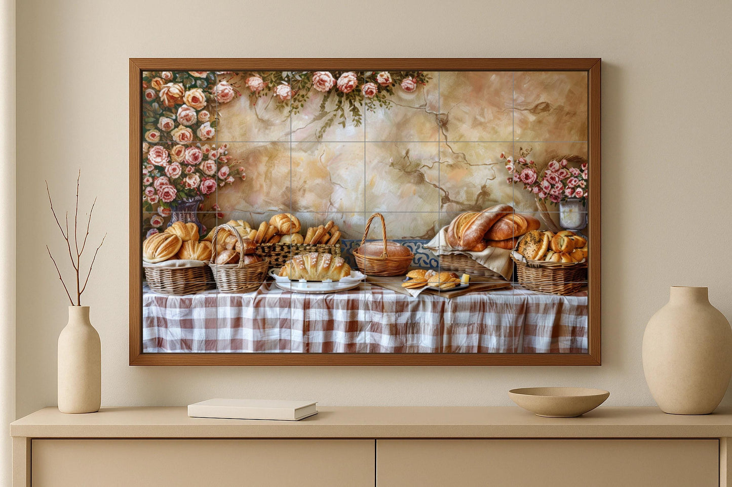 Avec desayuno Provençal — Décor Jardin et Nature, Art Mural en Céramique