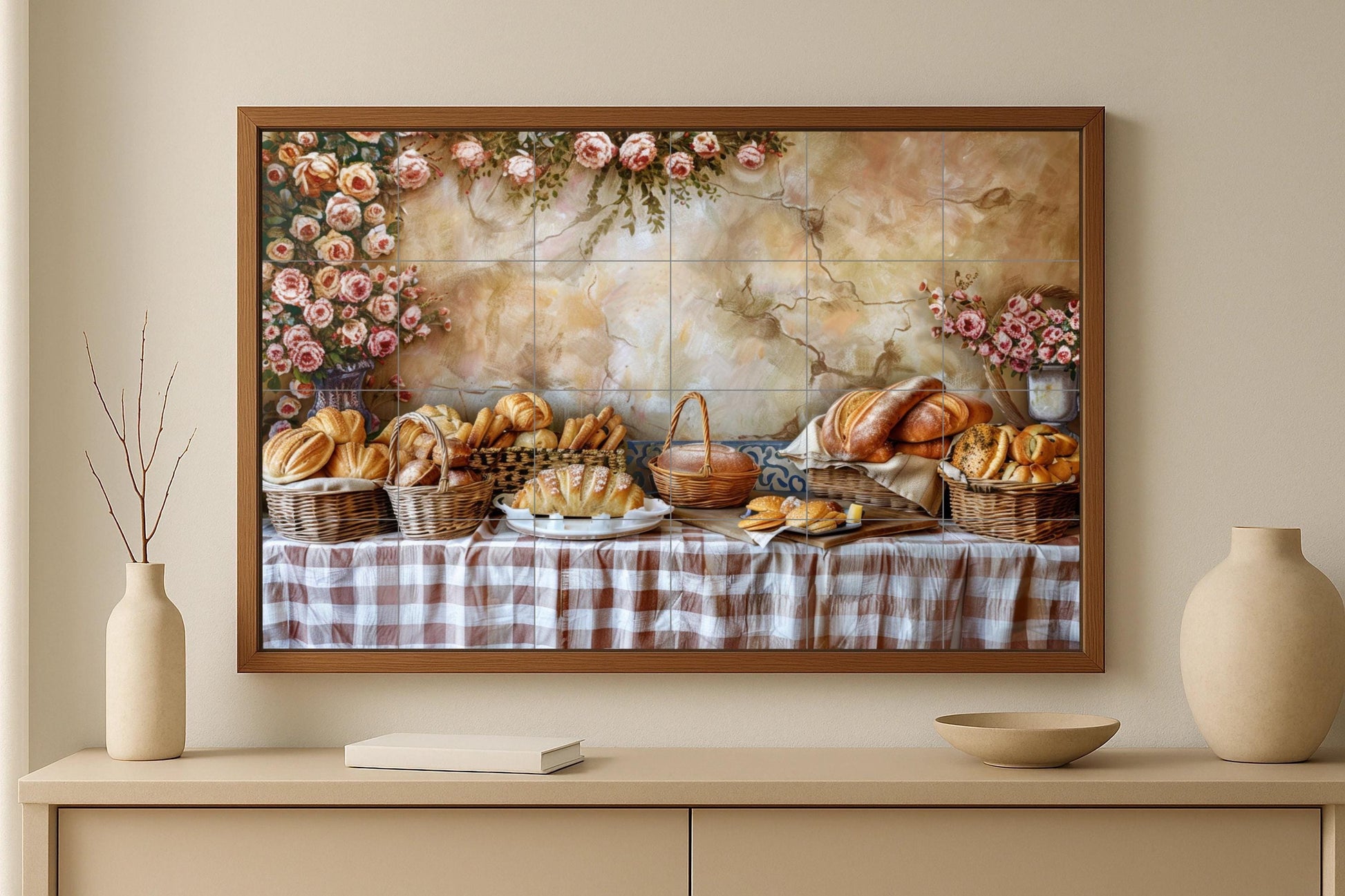 Avec desayuno Provençal — Décor Jardin et Nature, Art Mural en Céramique