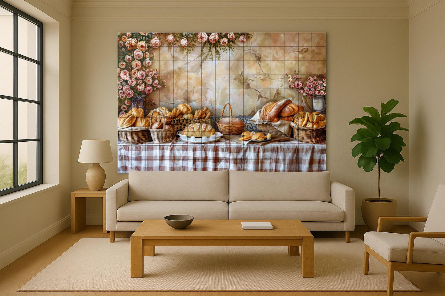 Avec desayuno Provençal — Décor Jardin et Nature, Art Mural en Céramique