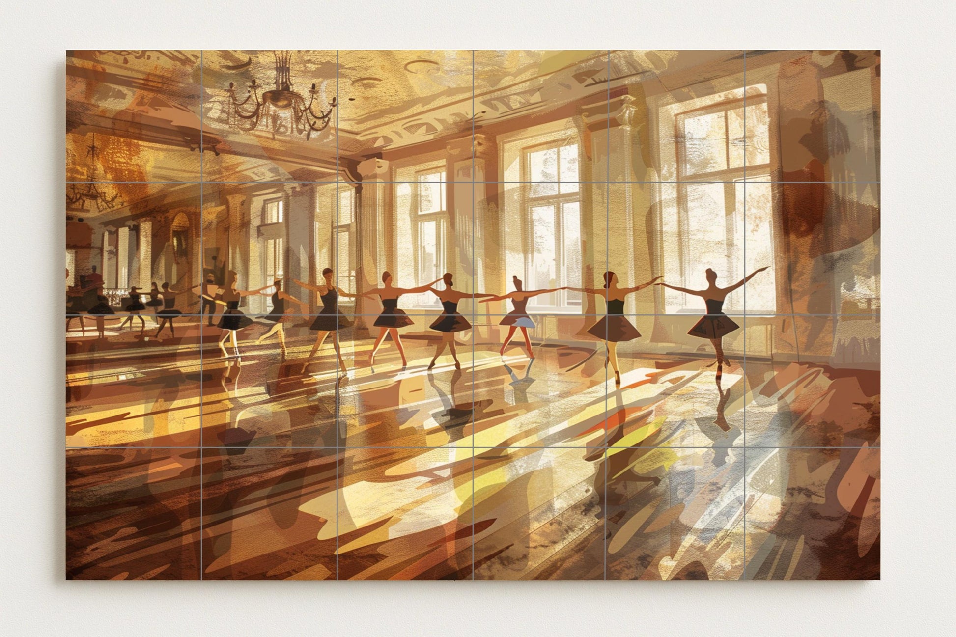 Ensayo of ballet — Ornamental Wall Panel · Ceramic Tile Mural