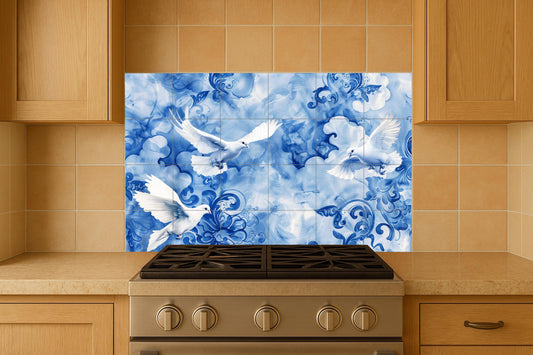 Dove of the paz — Folk-Art Décor · Tile Wall Art