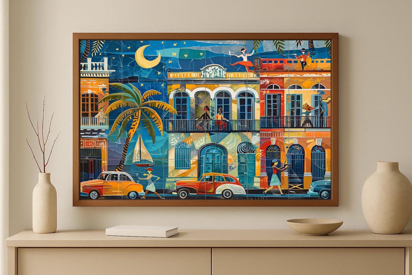 Fresque en Carrelage Habana — Paysage Urbain en Carreaux