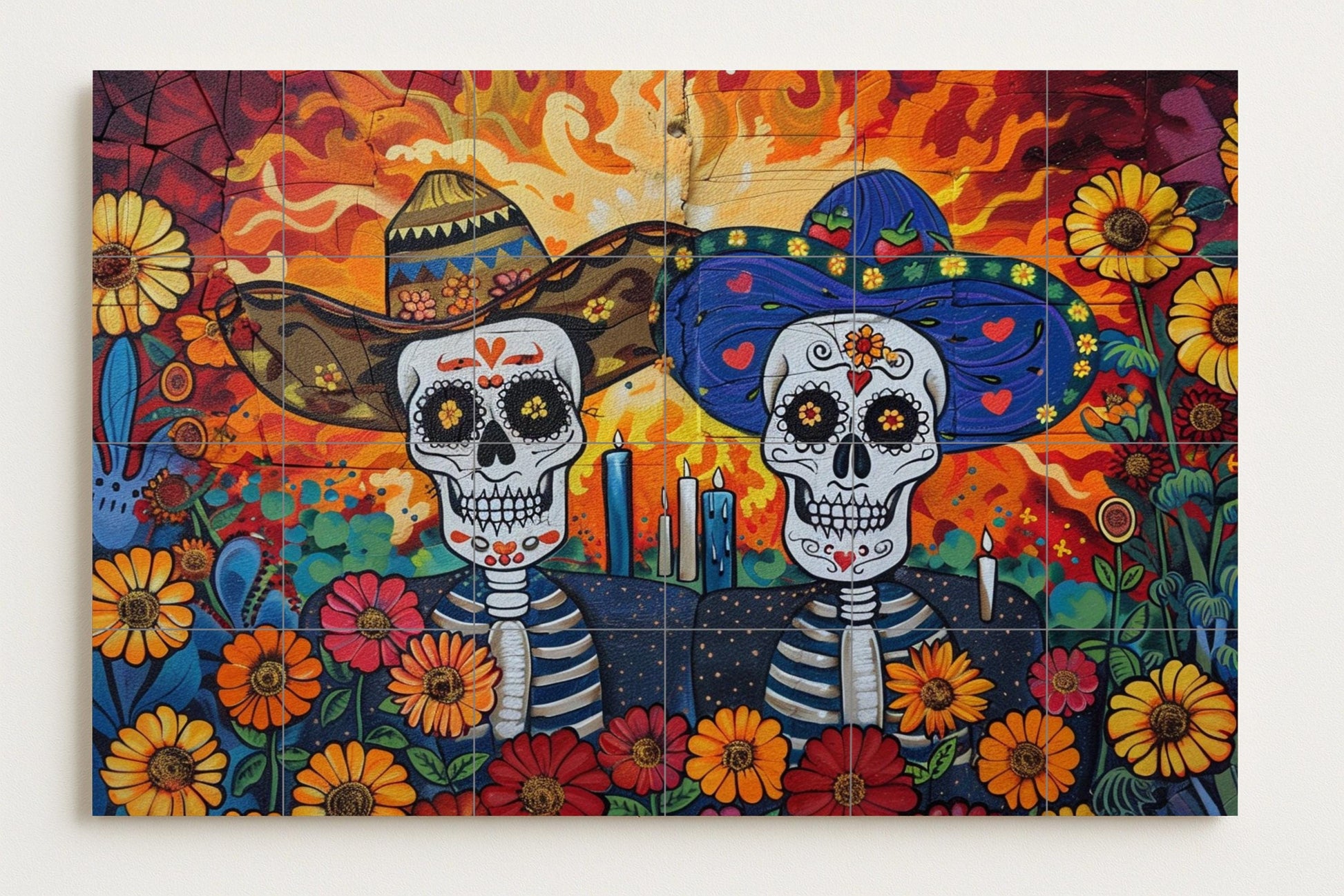Jour des Morts — Décor Mural Voyage, Art Mural en Céramique