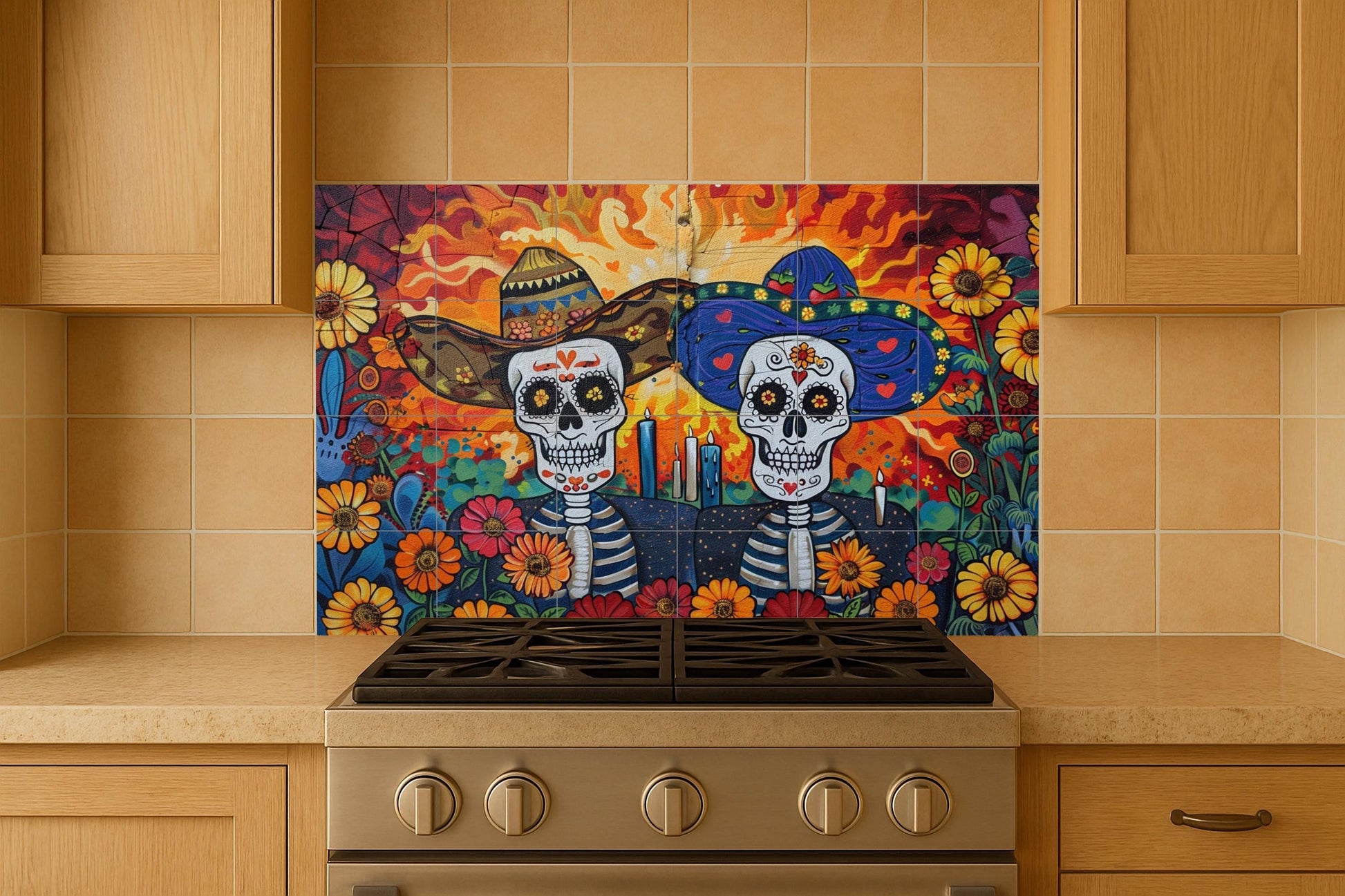 Jour des Morts — Décor Mural Voyage, Art Mural en Céramique