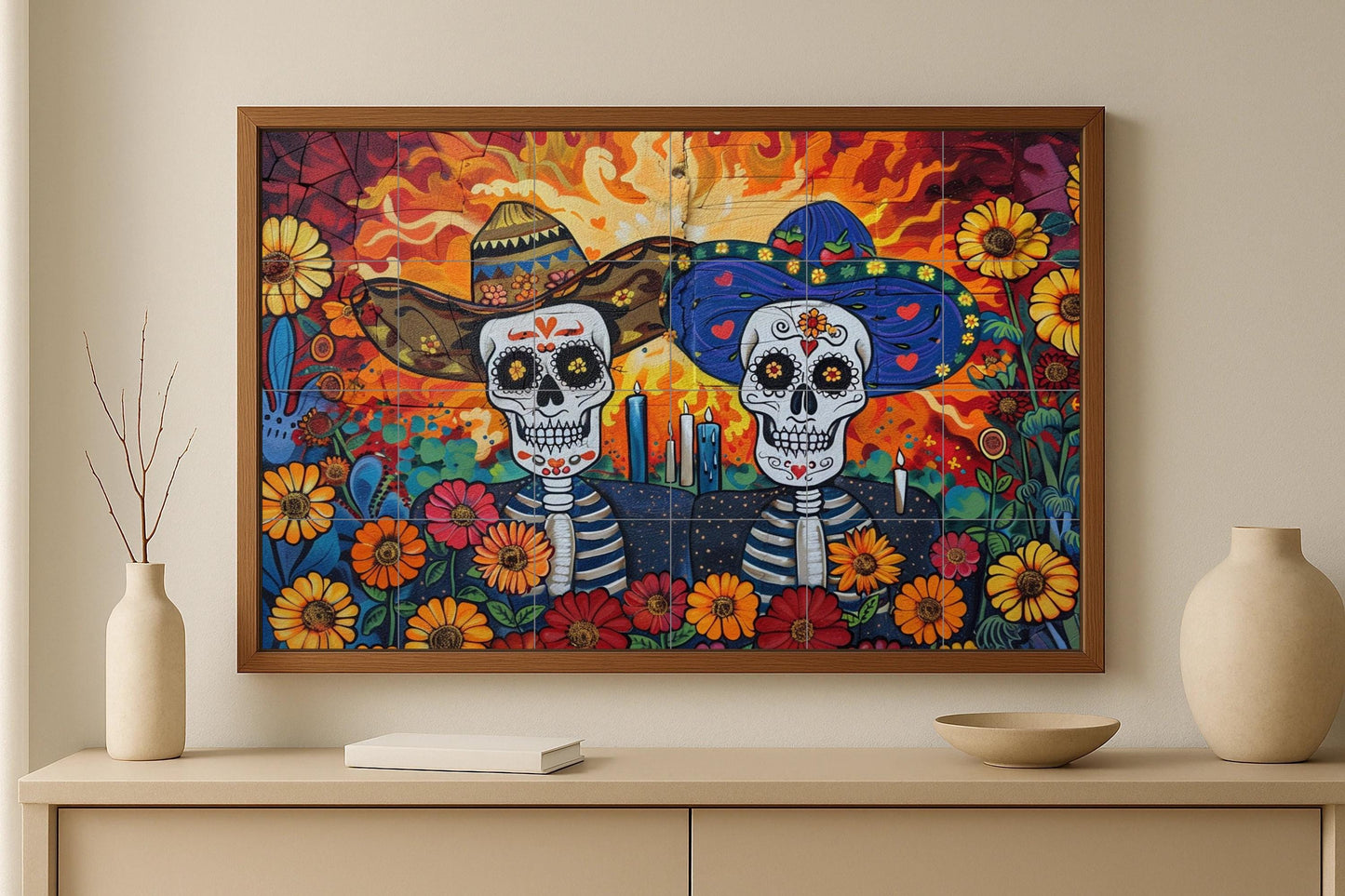 Jour des Morts — Décor Mural Voyage, Art Mural en Céramique