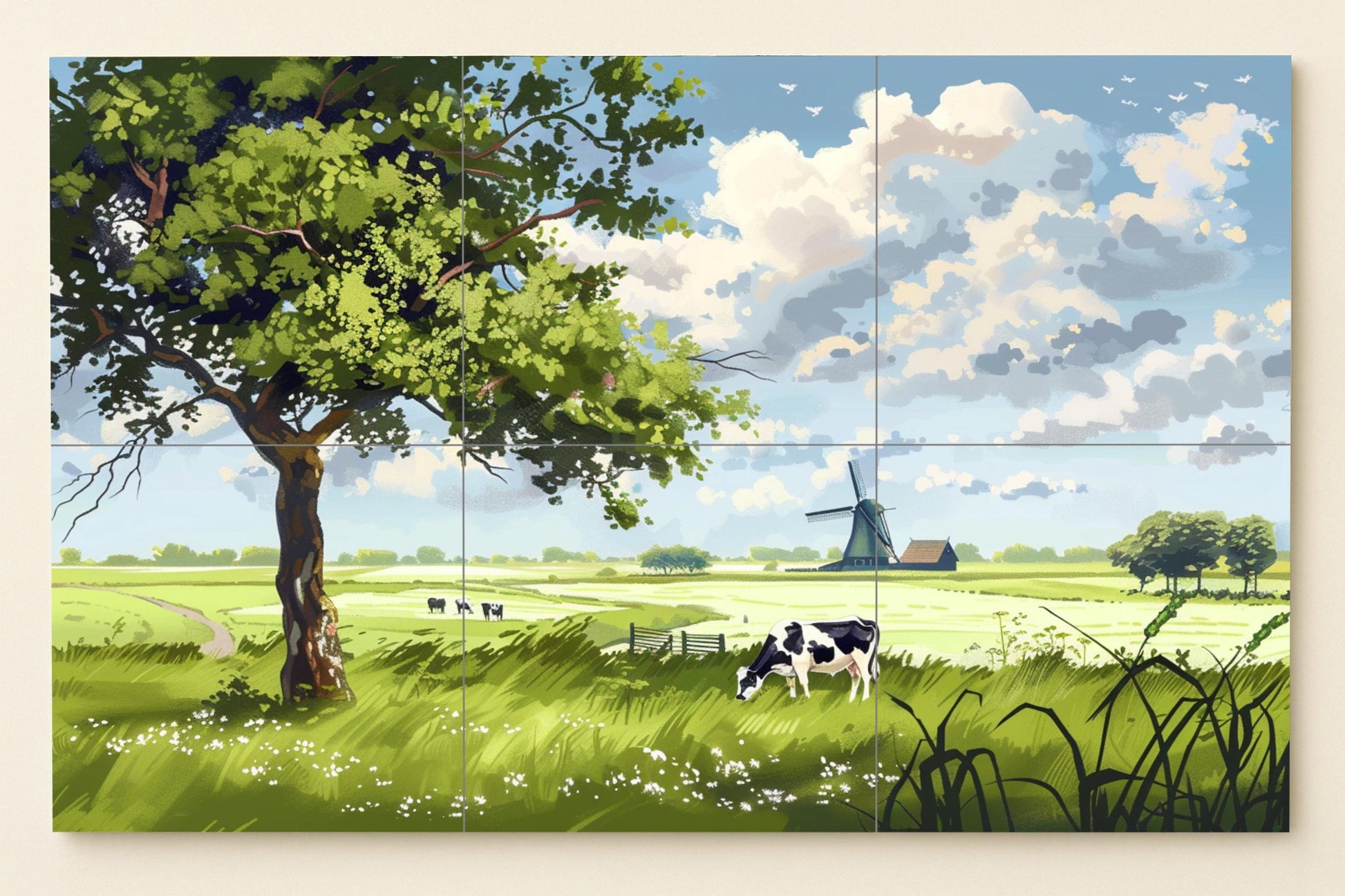 Mural de las llanuras doradas holandesas