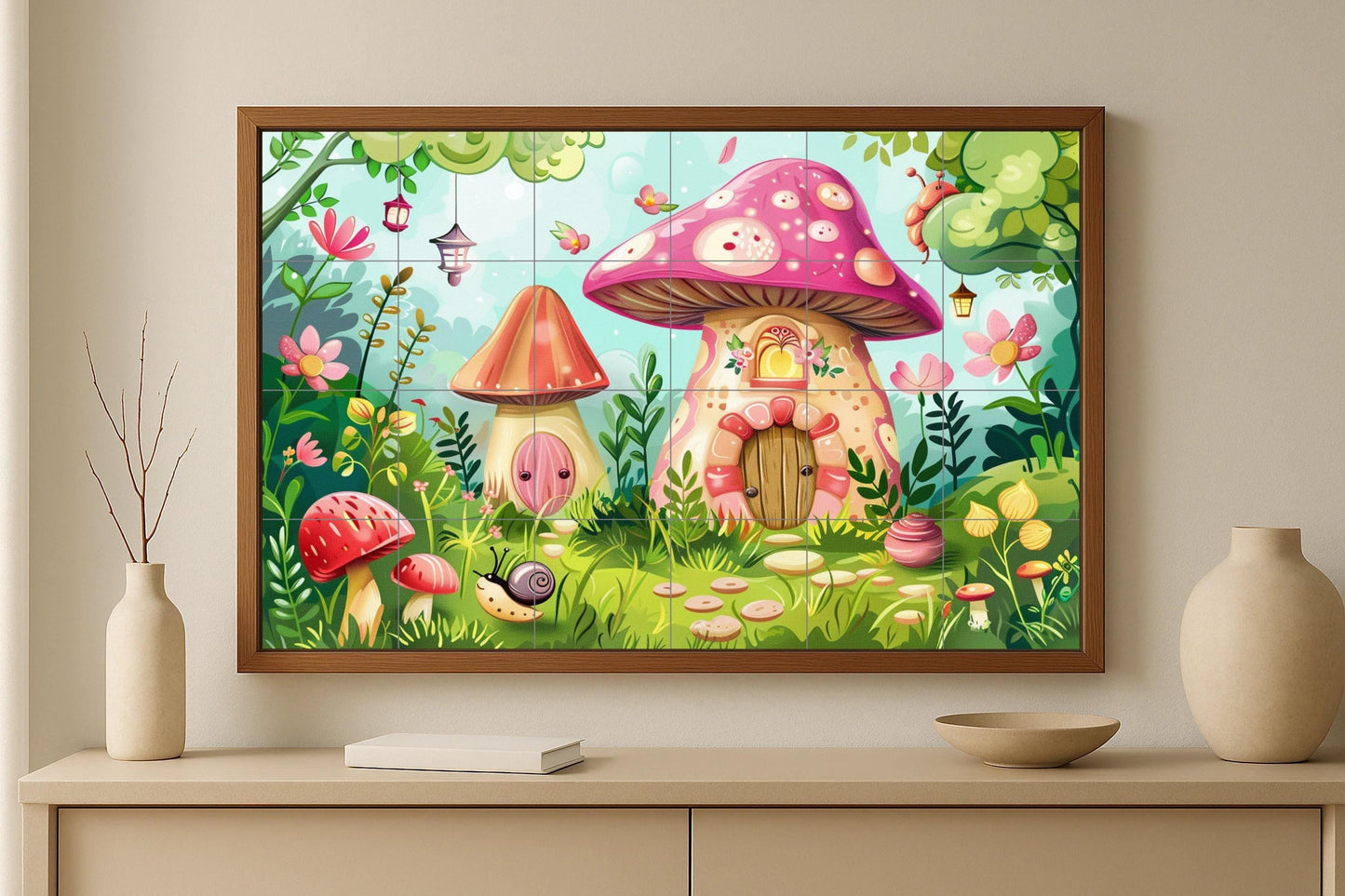 Mural de bosque encantado