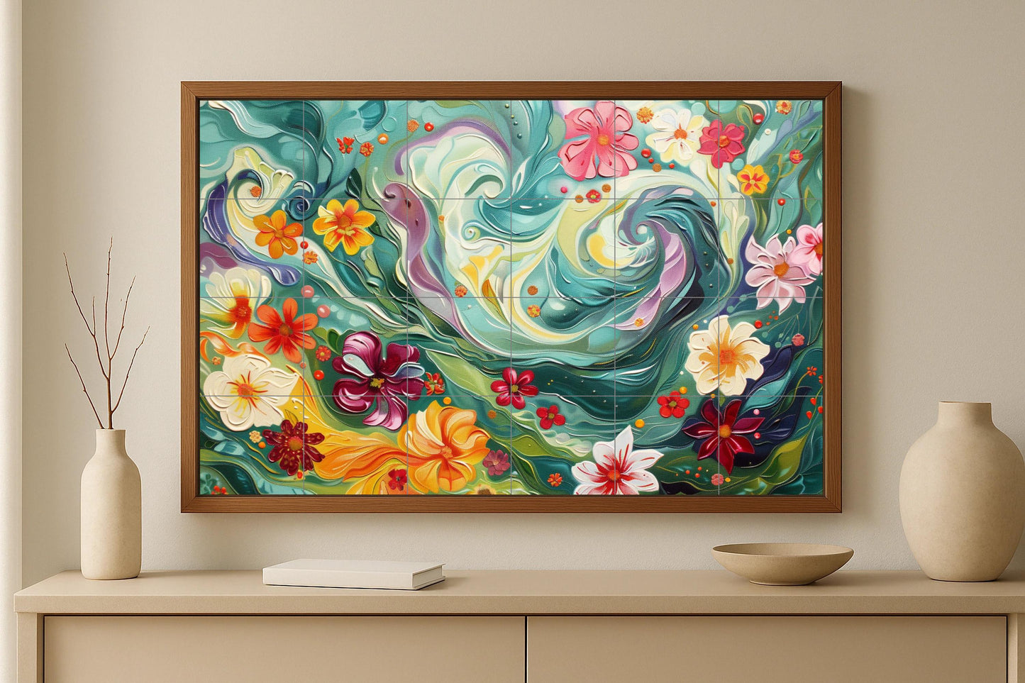 Mural de pared Tropical Bloomstorm