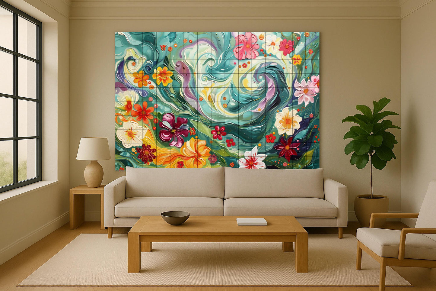 Mural de pared Tropical Bloomstorm