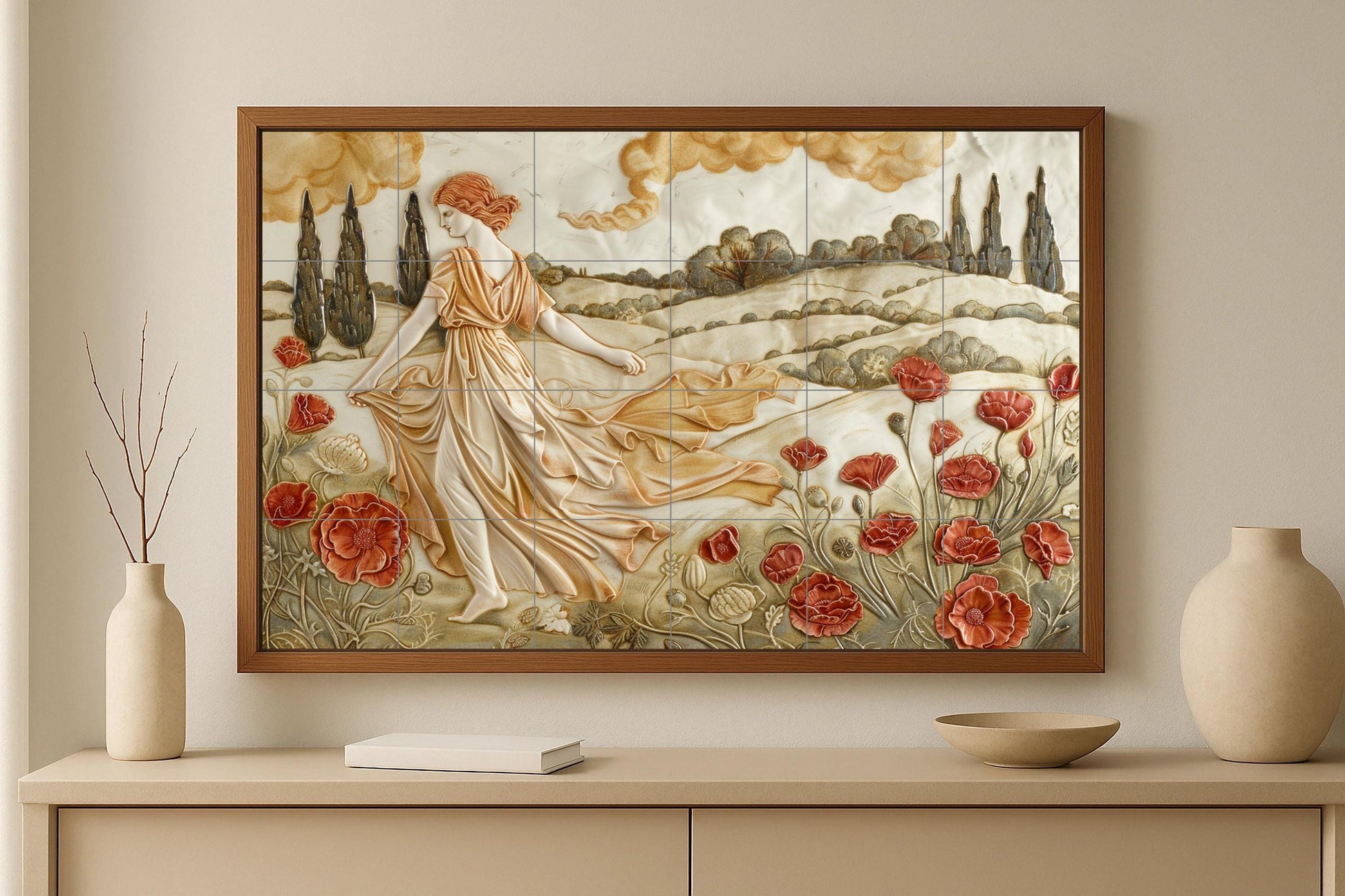 Época Roman Classic · Ceramic Wall Mural — Ancient Legend Décor