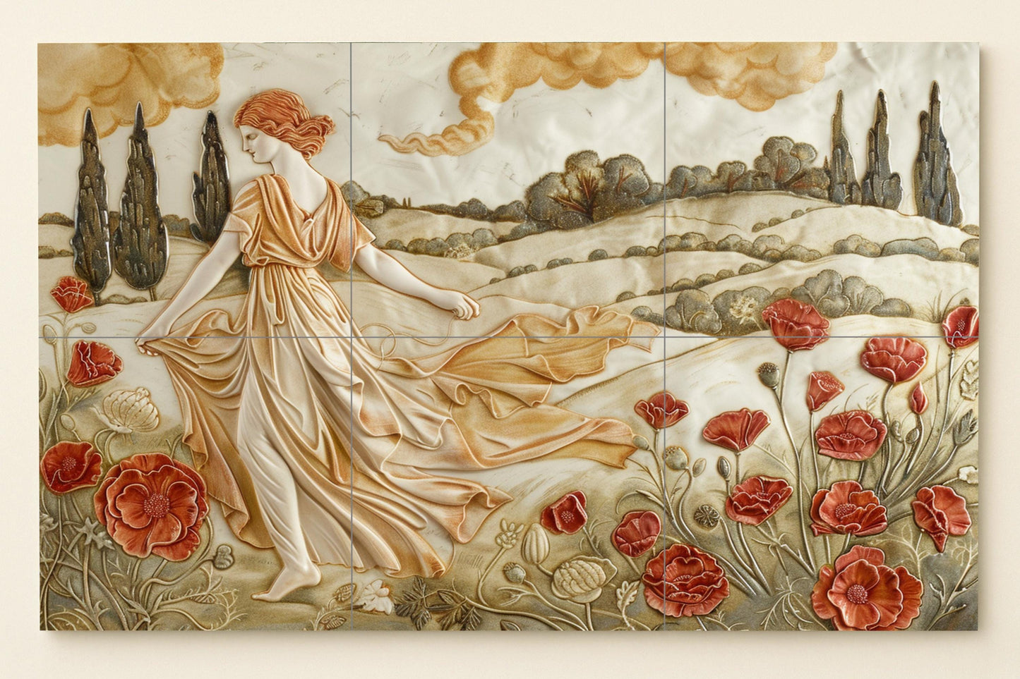 Época Roman Classic · Ceramic Wall Mural — Ancient Legend Décor