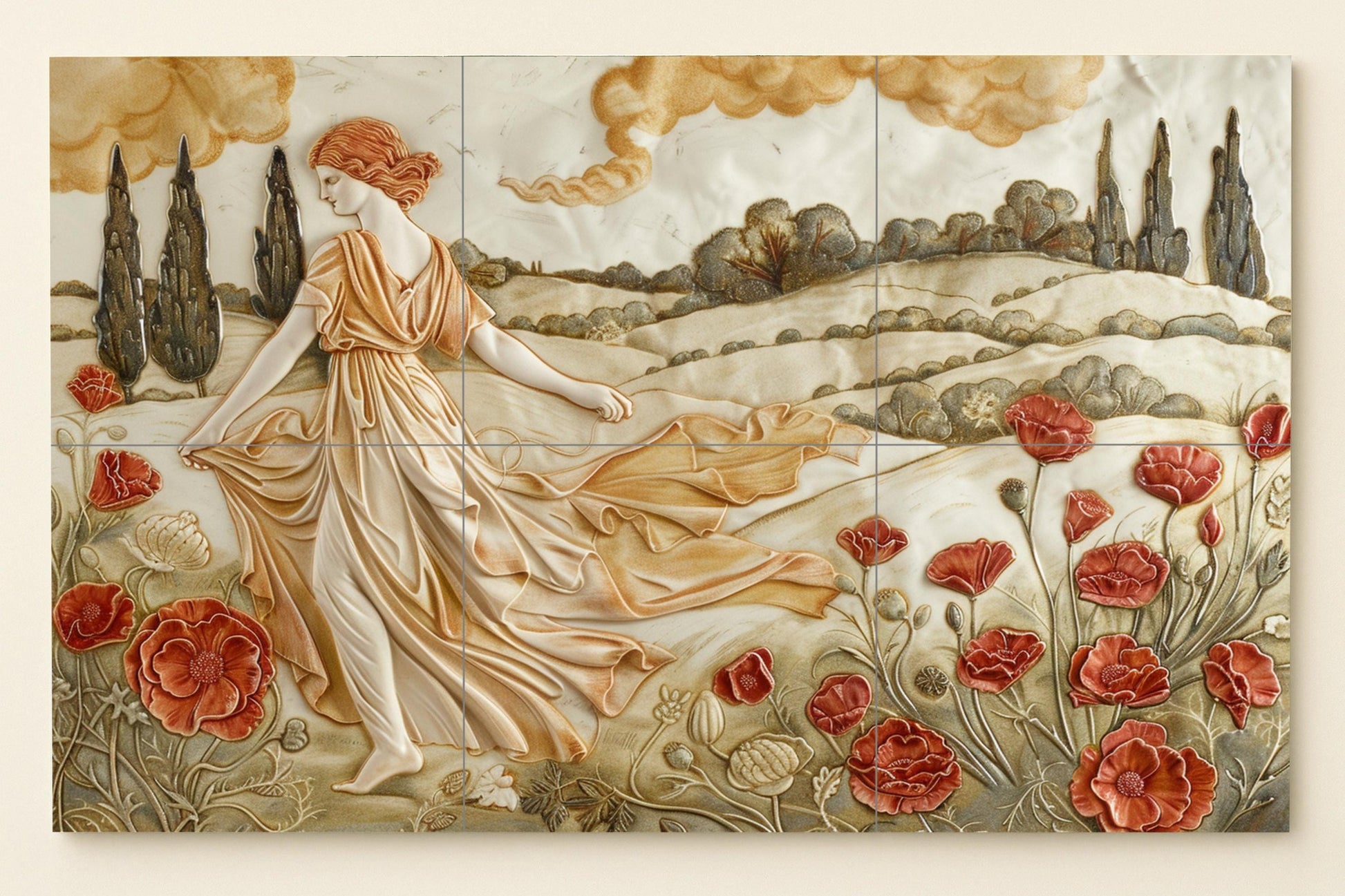 Época Roman Classic · Ceramic Wall Mural — Ancient Legend Décor
