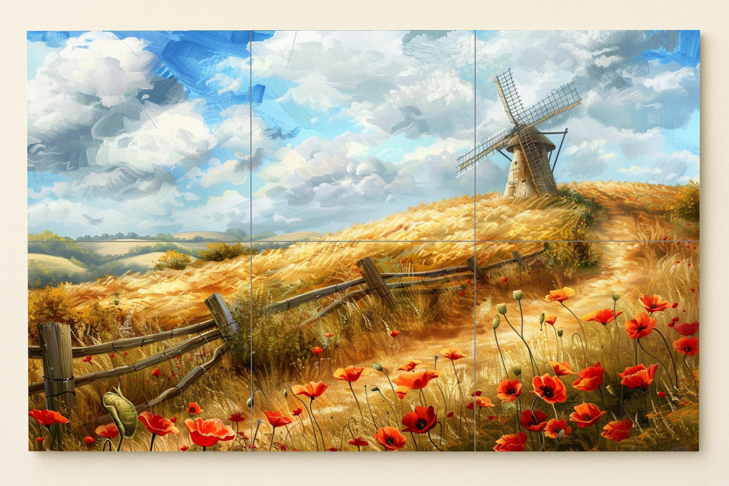 Landschaft inglesa — Blumen & Landschaften, Wandkunst aus Keramikfliesen
