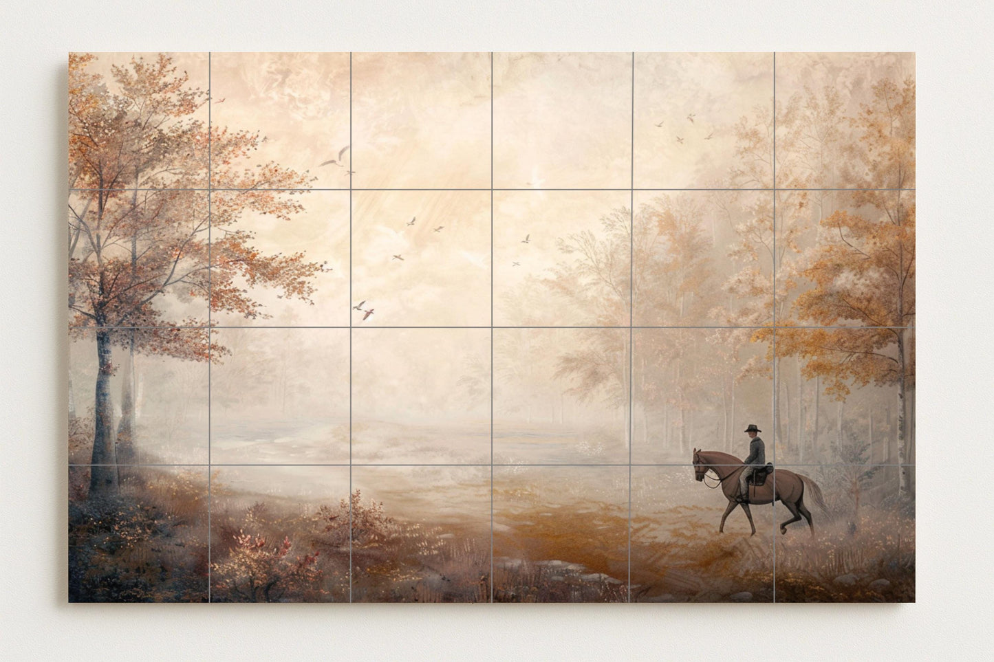 Fresque en Carrelage Jinete de les Apalaches — Fleurs et Paysages