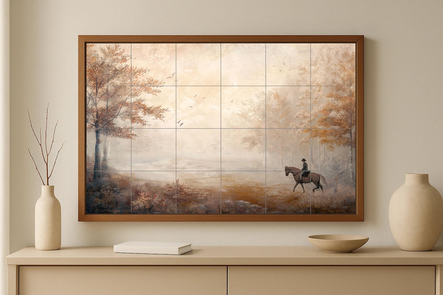 Fresque en Carrelage Jinete de les Apalaches — Fleurs et Paysages