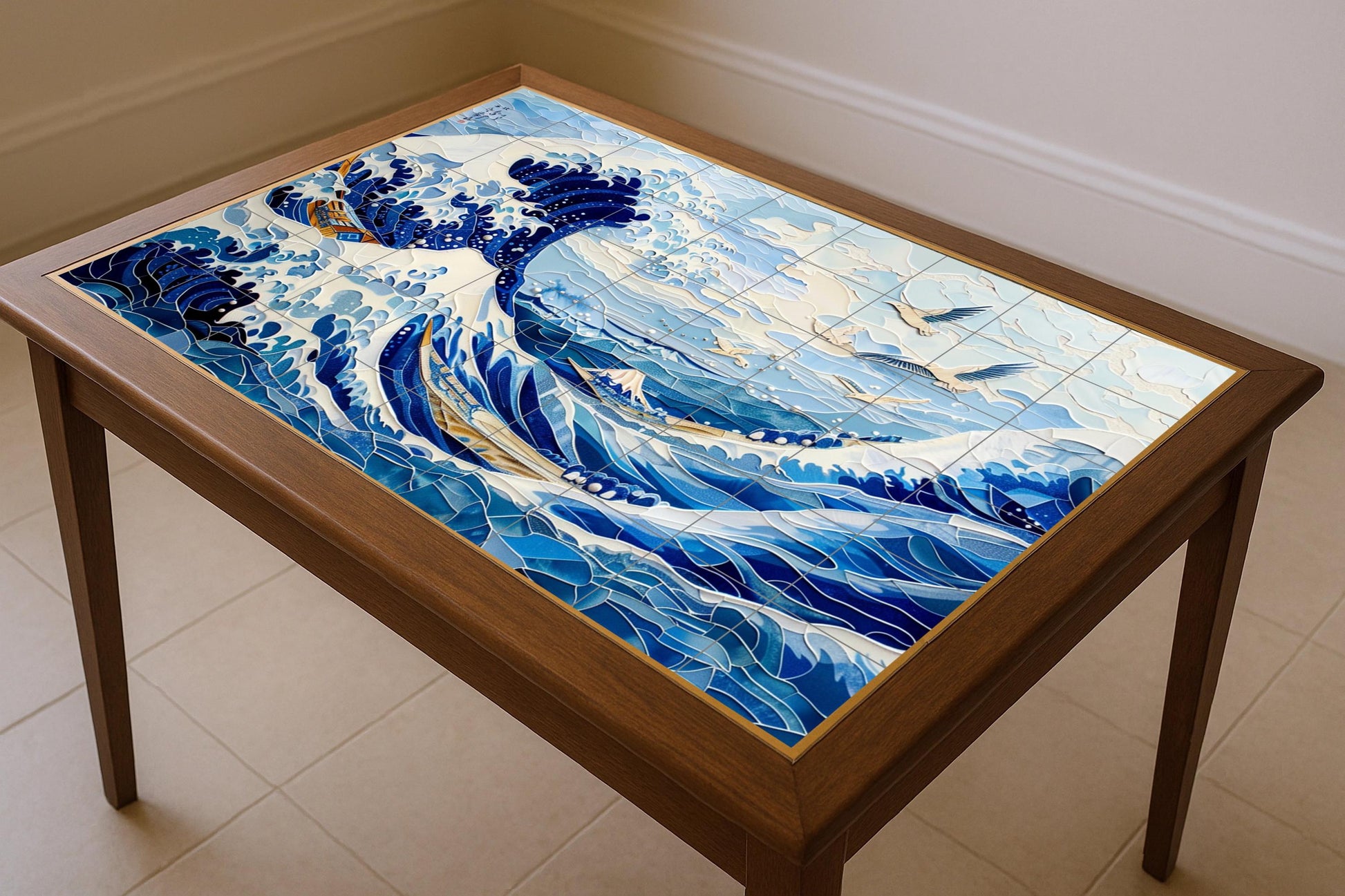 Ceramic Tile Mural: Gran Wave — Museum Art Reproduction