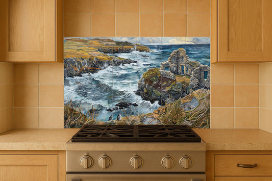 Coast irlandesa · Ceramic Wall Mural — Sea & Coastal Art