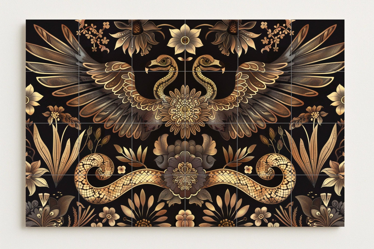 Oiseaux de Art Populaire · Fresque Céramique — Décor Jardin et Nature