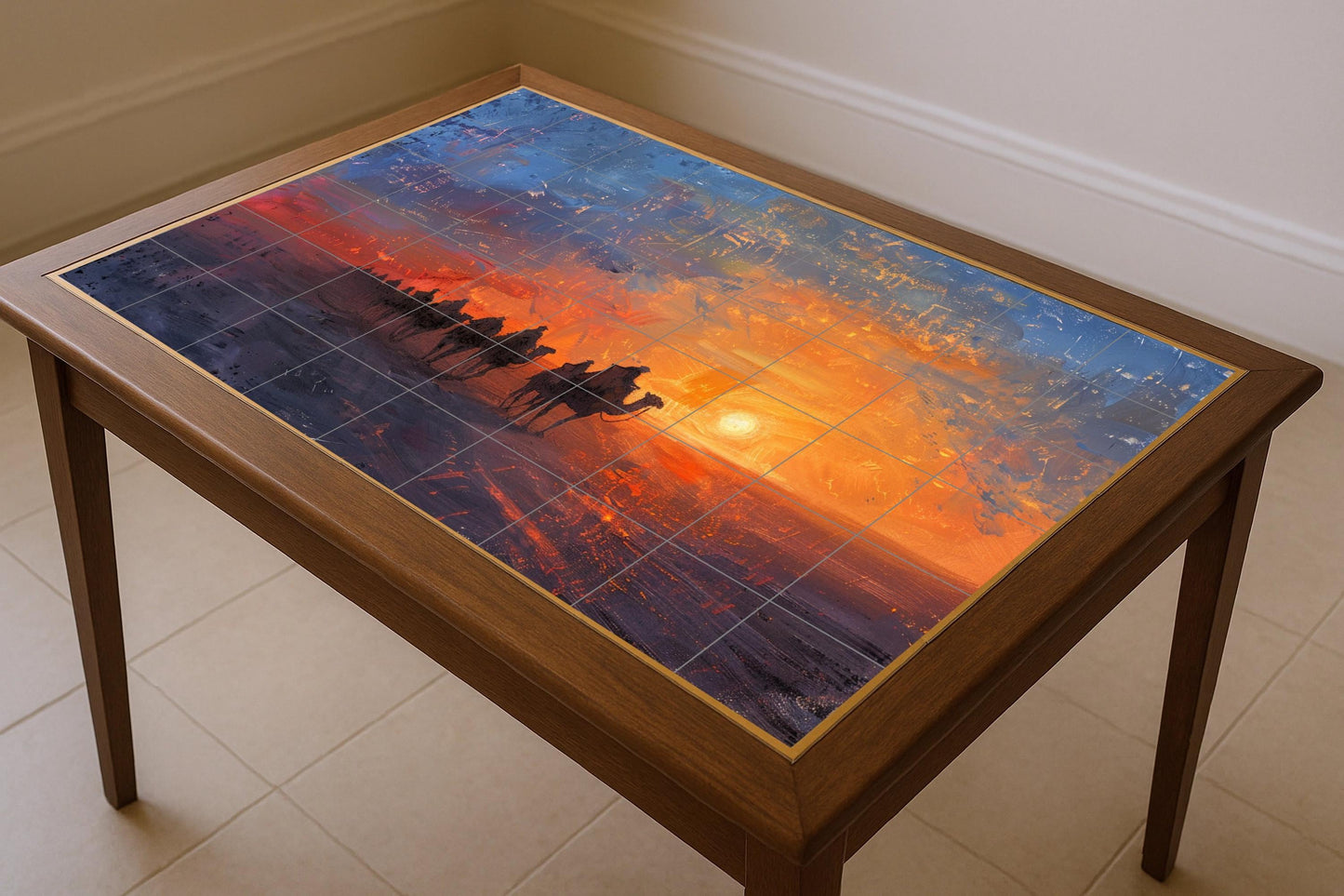 Caravana at the Sunset — Garden & Scenery Décor · Tile Wall Art