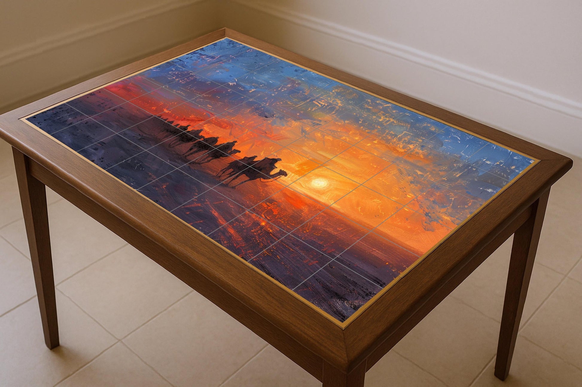 Caravana at the Sunset — Garden & Scenery Décor · Tile Wall Art