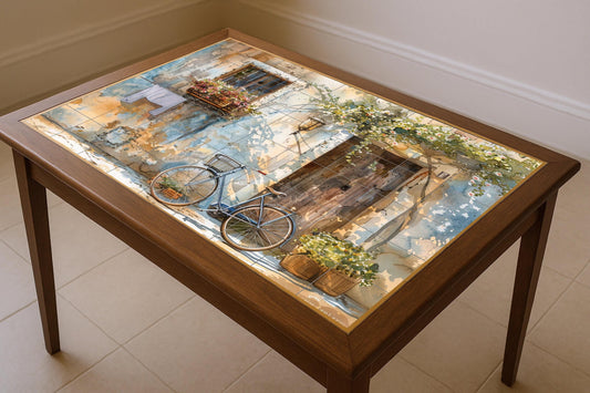 Ceramic Tile Mural: Door Provençal — Maritime Tile Art