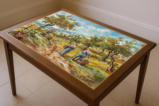 Huerto tirolés — Culinary Wall Décor · Ceramic Tile Mural