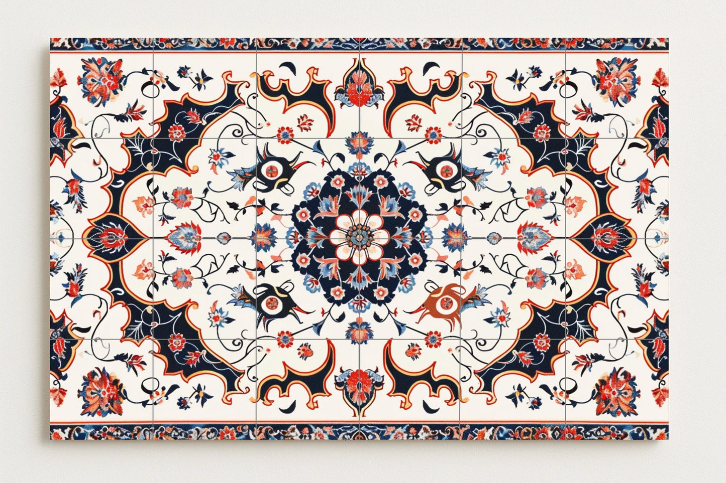 Con motivos di Teherán · Murale Ceramico — Decoro di Viaggio