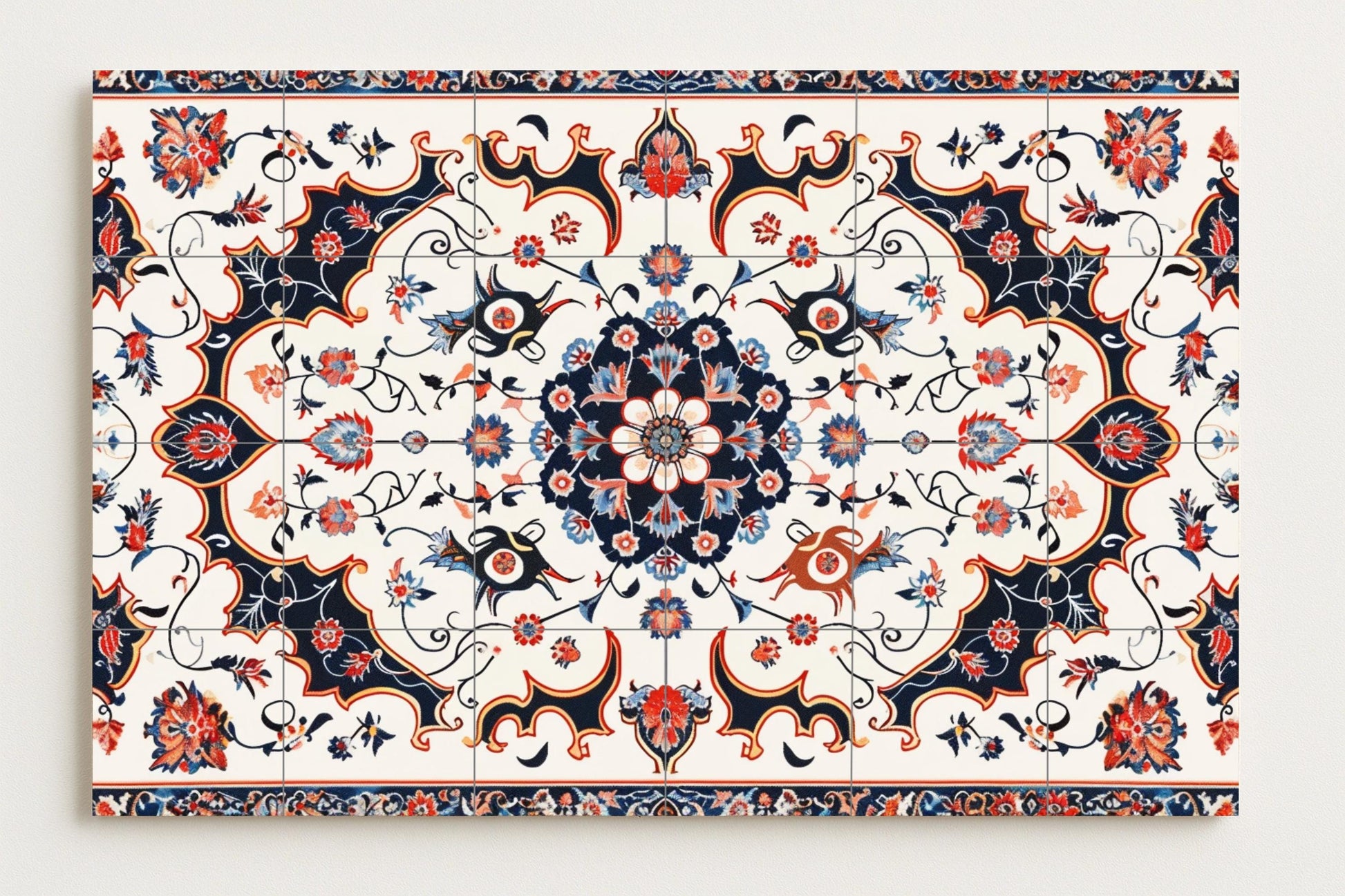 Con motivos di Teherán · Murale Ceramico — Decoro di Viaggio
