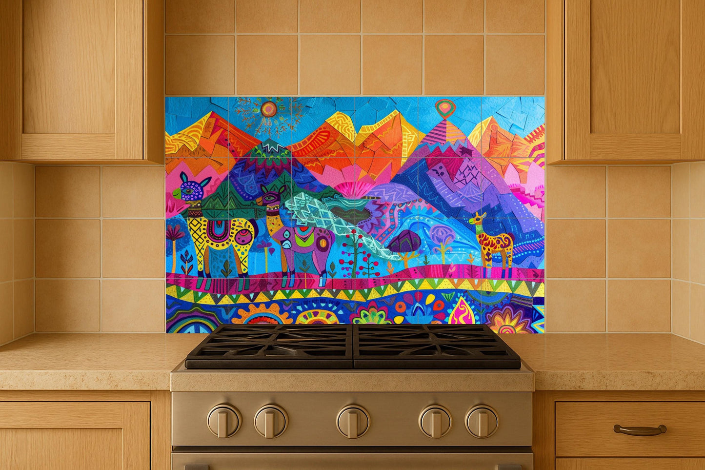 Mural de espíritu andino