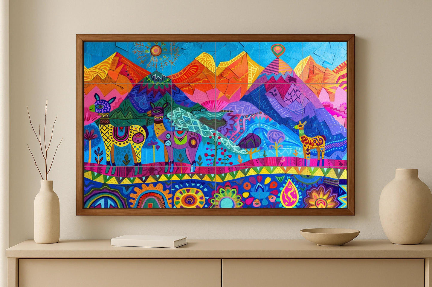 Mural de espíritu andino