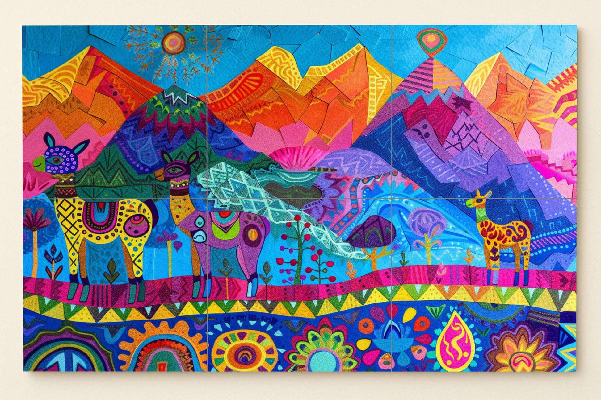 Mural de espíritu andino