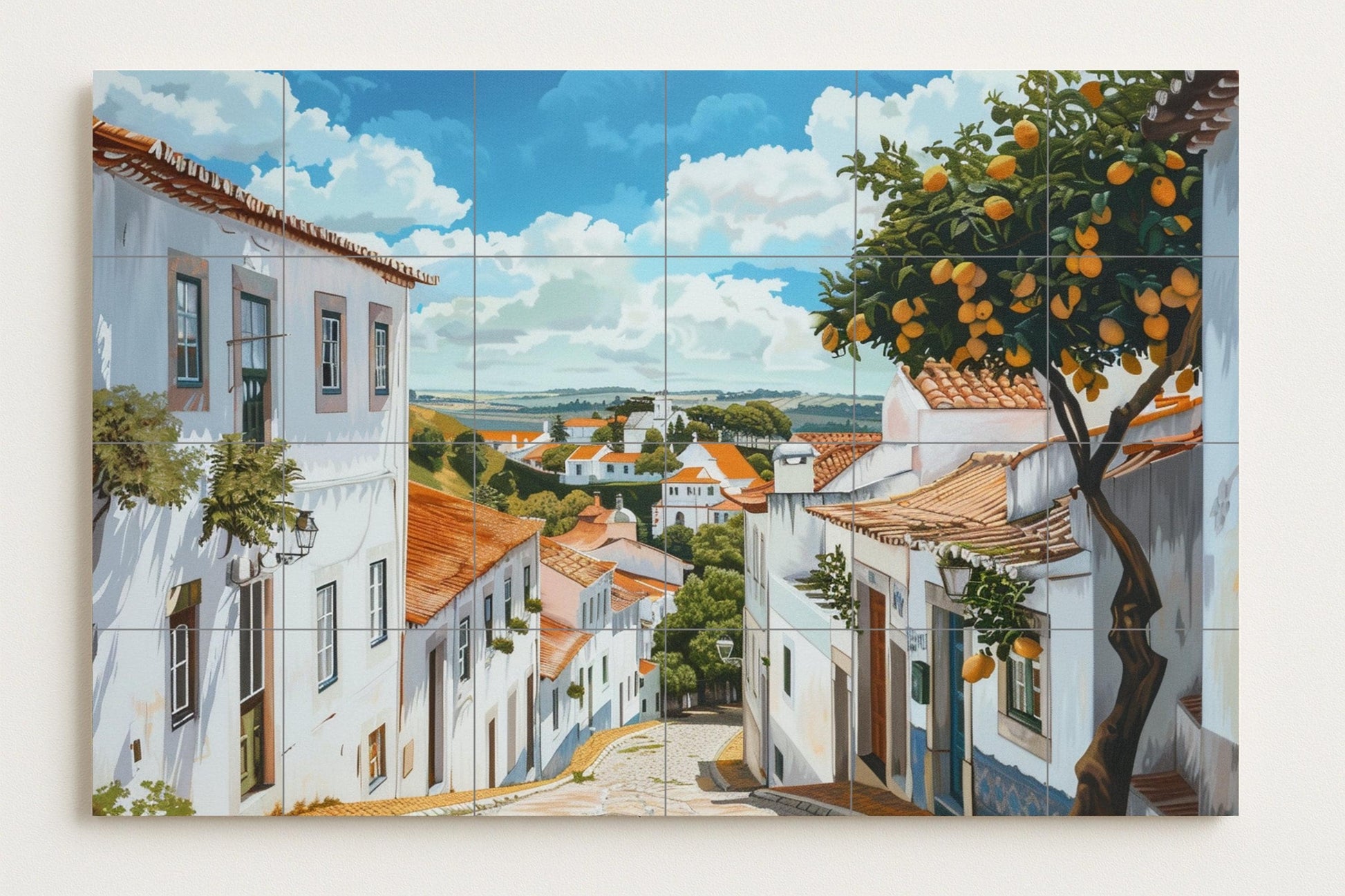 Mural de un pueblo portugués