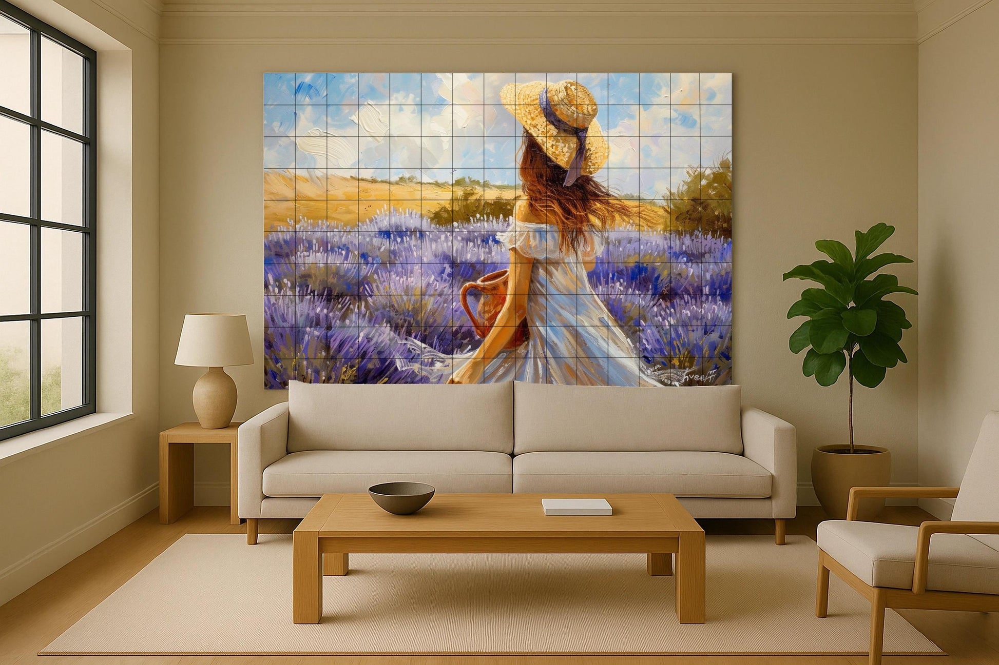 Stil Provenzalisch — Natur-Wandkunst, Wandkunst aus Keramikfliesen