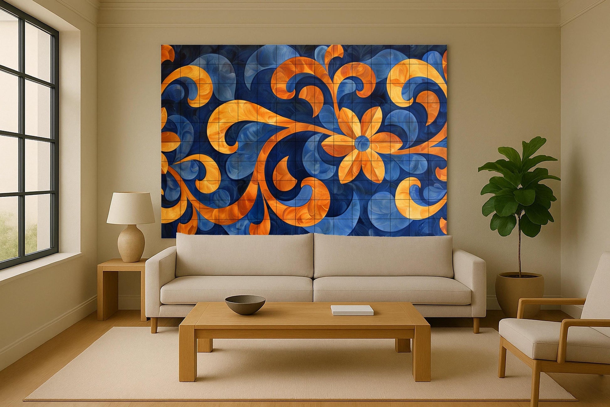 Floral — Botanical Landscape · Ceramic Tile Mural
