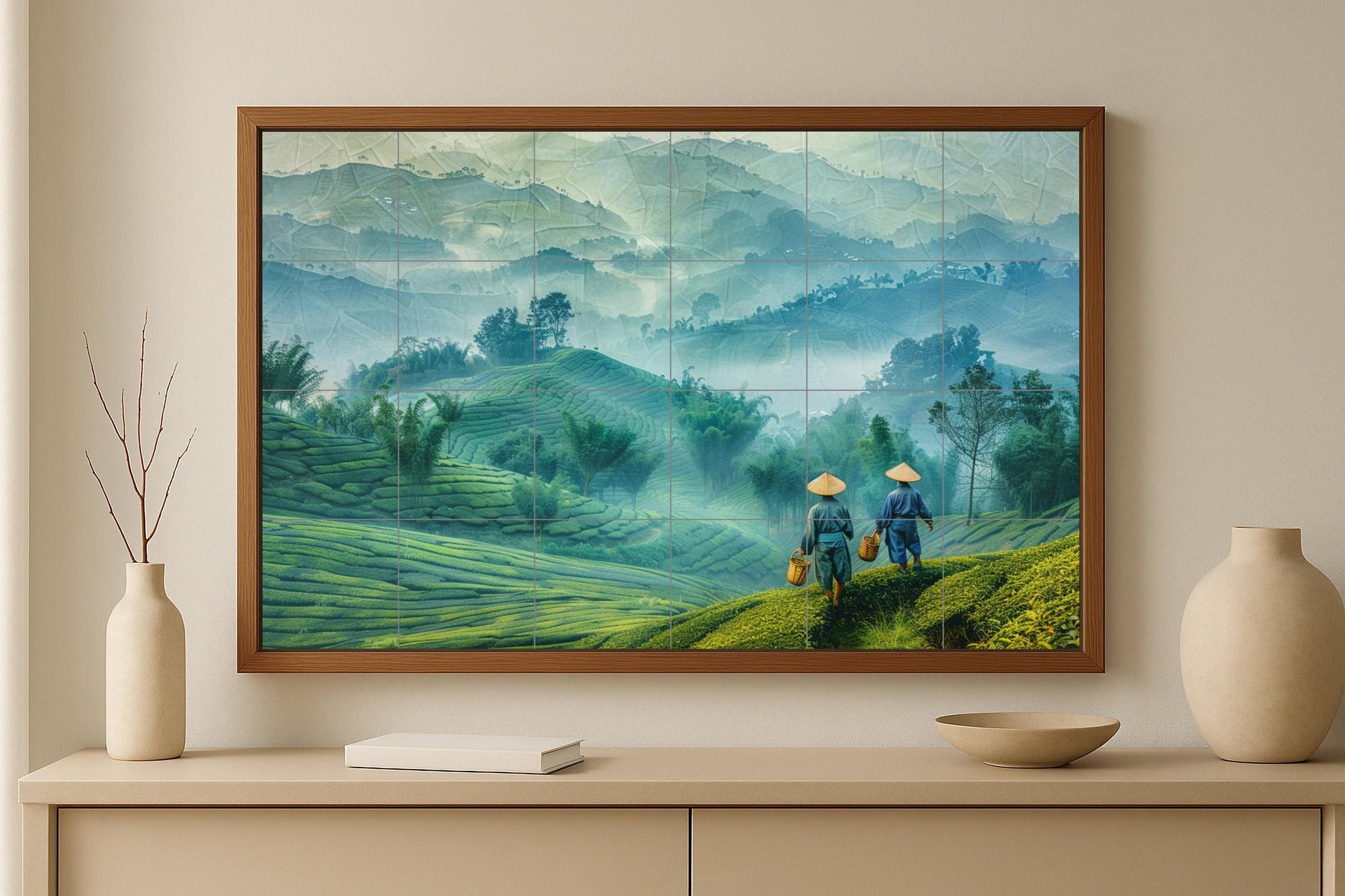 Countryside in terrazas — Kitchen & Country Scene · Ceramic Tile Mural