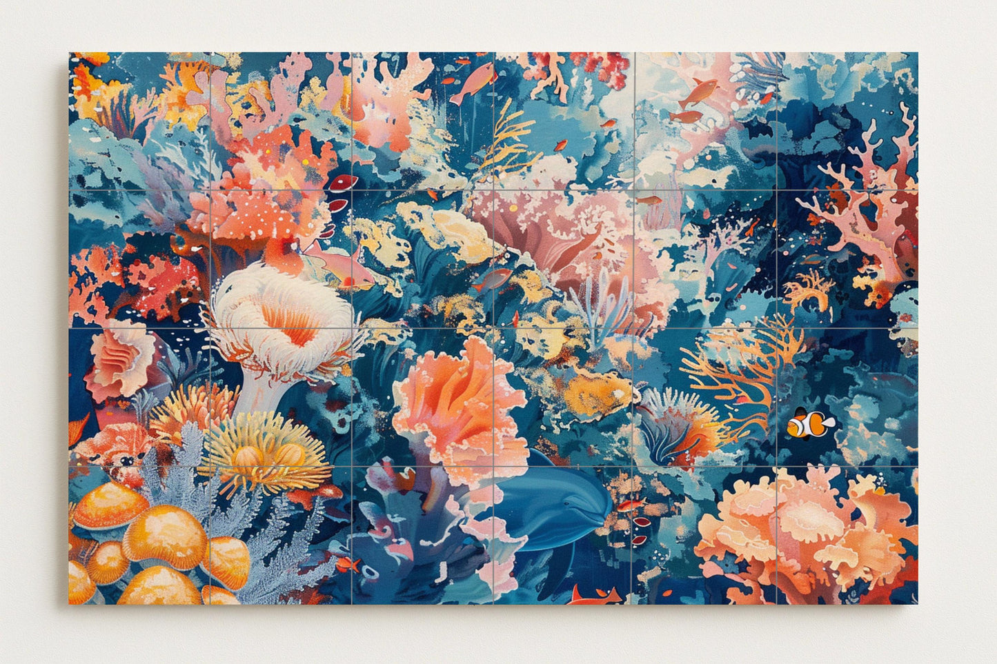 Mural de arrecife de coral