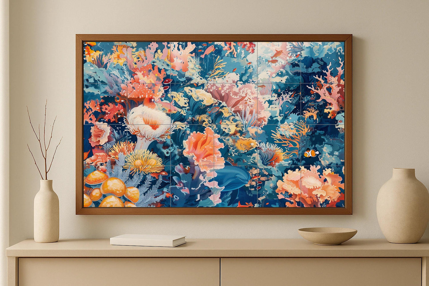 Mural de arrecife de coral