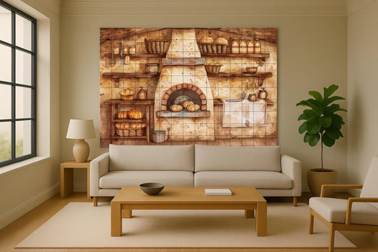 Horno of panadería — Culinary Wall Décor · Ceramic Tile Mural